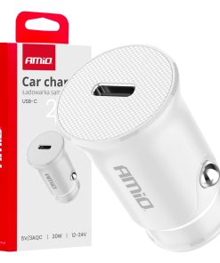 Cargador de coche USB-C 20W 12/24V AMiO-03876