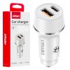 Cargador de coche USB-A + USB-C 20W 12/24V AMiO-03878