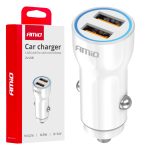 Cargador de coche 2xUSB-A 12/24V AMiO-03879