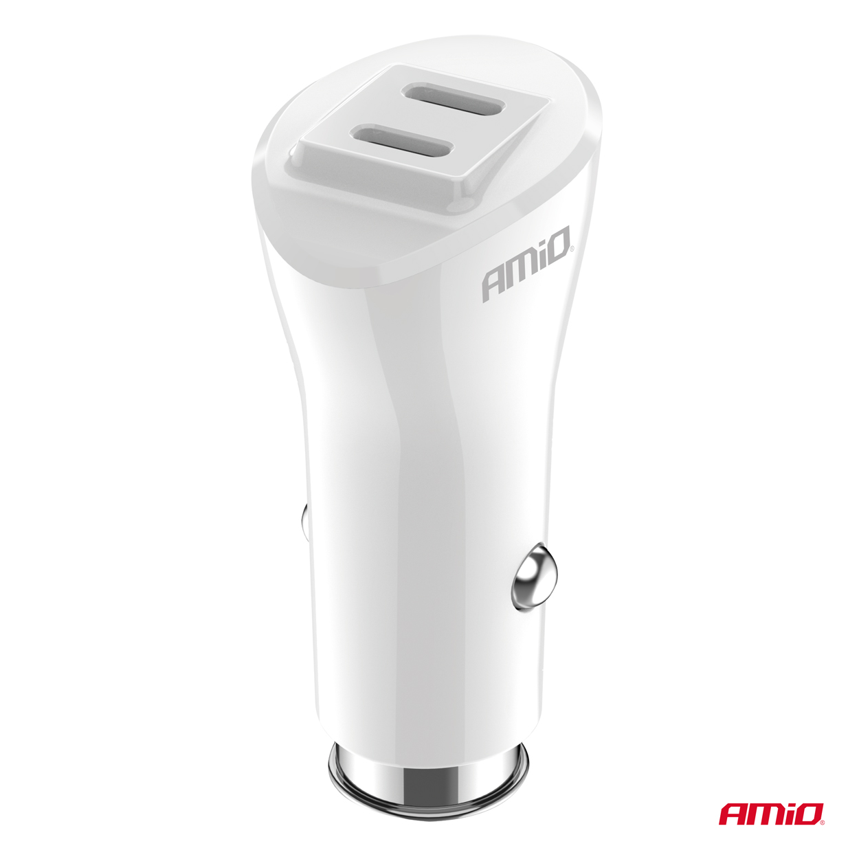 Cargador de coche 2xUSB-C 40W 12/24V AMiO-03884 2 Cargador de coche 2xUSB-C 40W 12/24V AMiO-03884