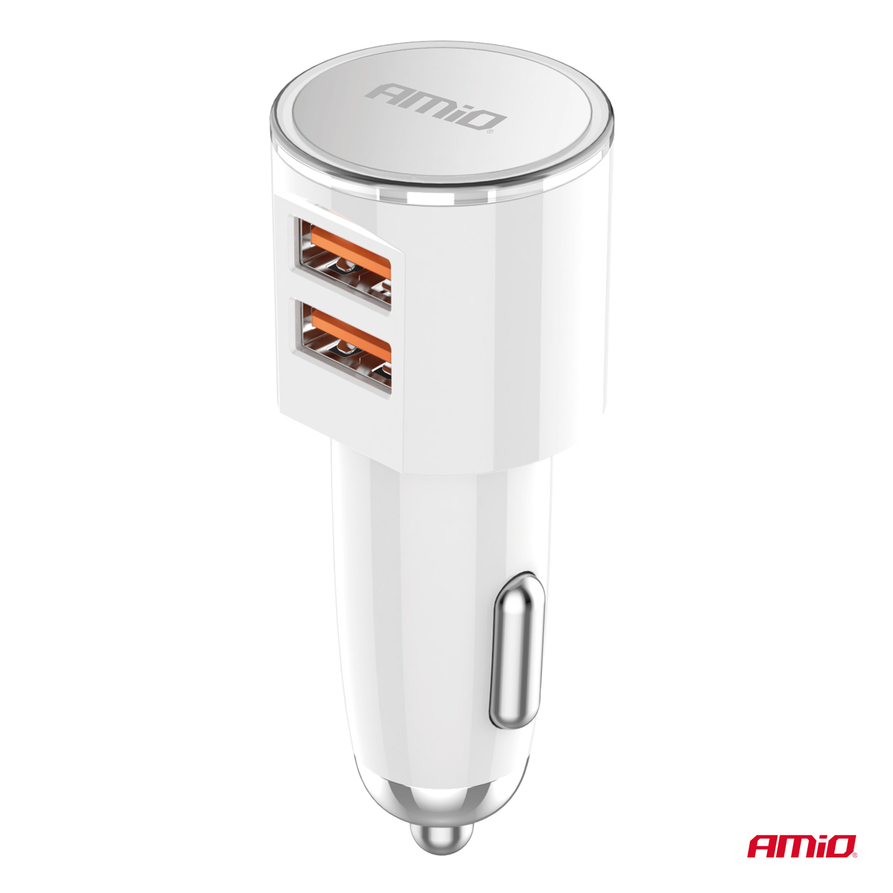 Cargador de coche 2x USB-A 3.4A 12/24V AMiO-03888 2 Cargador de coche 2x USB-A 3.4A 12/24V AMiO-03888