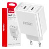 Cargador de pared 2xUSB-C 40W Quick Charge 230V AMIO-03892