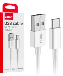 Cable USB a micro USB 2A 200cm FullLINK AMIO-03894