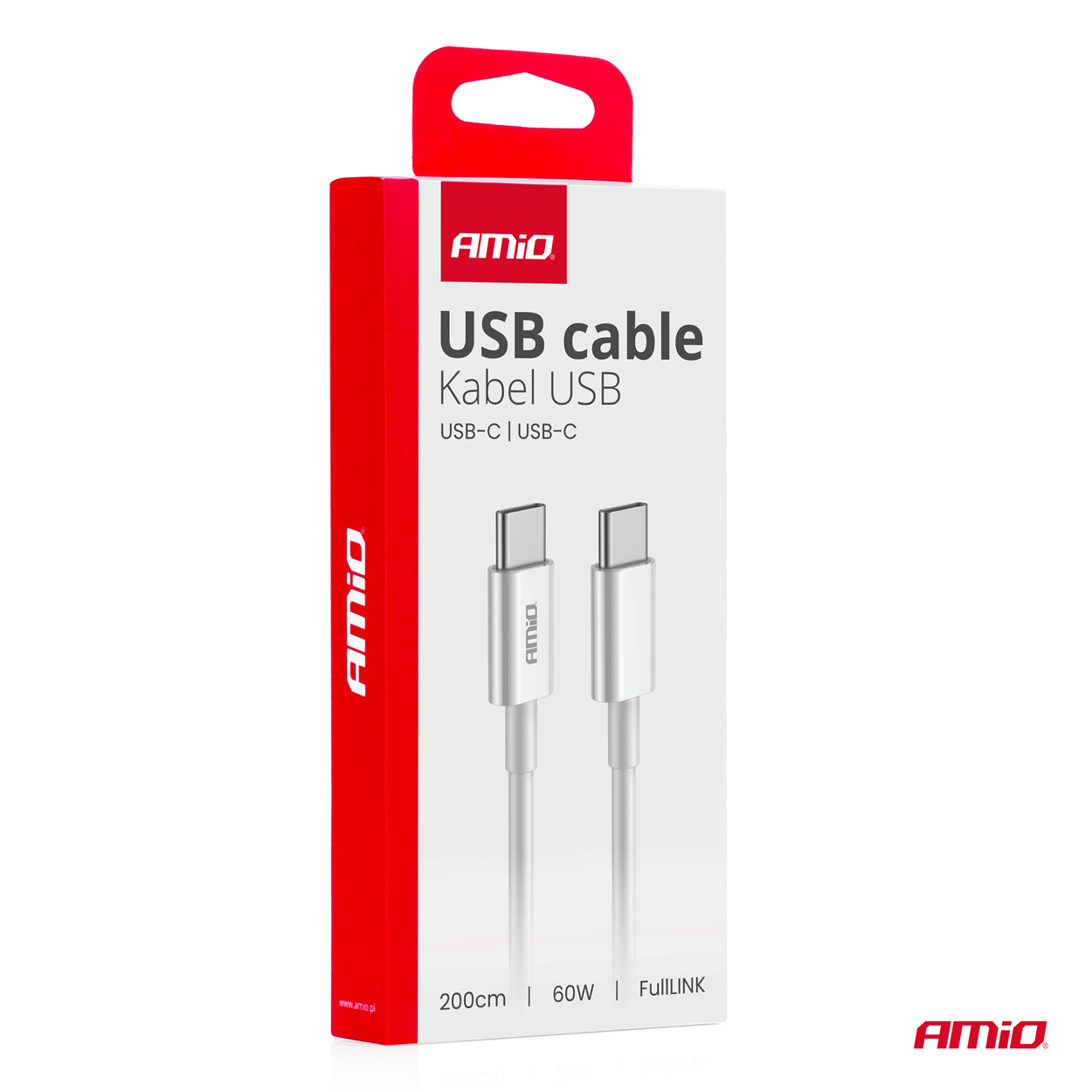 Cable 'USB-C a USB-C 60W 200cm FullLINK AMIO-03897 3 Cable 'USB-C a USB-C 60W 200cm FullLINK AMIO-03897