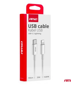 Cable 'USB-C a Lightning 20W 100cm FullLINK AMIO-03898