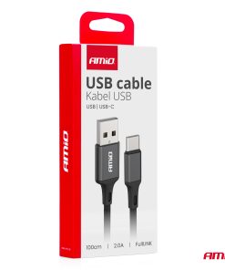 Cable USB a USB-C 2A 100cm FullLINK AMIO-03899