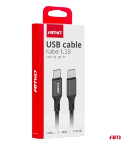 Cable 'USB-C a USB-C 60W 200cm FullLINK AMIO-03903