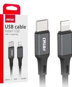 Cable 'USB-C a Lightning 20W 100cm FullLINK AMIO-03904