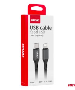 Cable 'USB-C a Lightning 20W 100cm FullLINK AMIO-03904