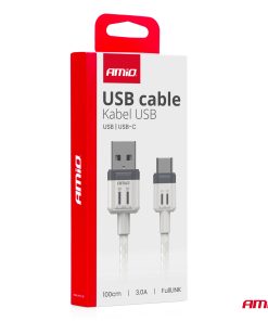 Cable USB a USB-C 3A 100cm FullLINK AMIO-03905