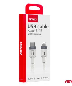 Cable 'USB-C a Lightning 20W 100cm FullLINK AMIO-03910