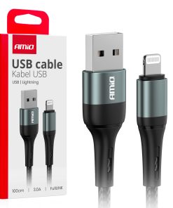 Cable USB a Lightning 3A 100cm FullLINK AMIO-03913