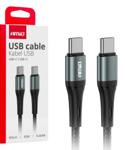 Cable 'USB-C a USB-C 60W 100cm FullLINK AMIO-03914