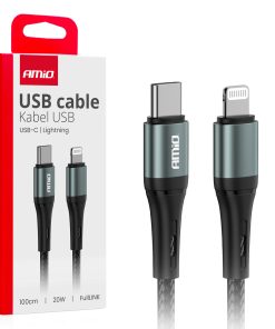 Cable 'USB-C a Lightning 20W 100cm FullLINK AMIO-03916