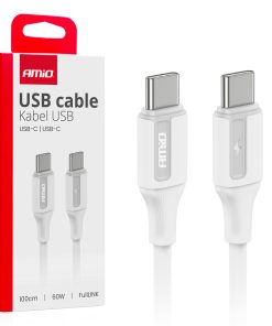 Cable 'USB-C a USB-C 60W 100cm FullLINK AMIO-03920