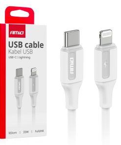 Cable 'USB-C a Lightning 20W 100cm FullLINK AMIO-03922
