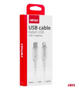 Cable 'USB-C a Lightning 20W 100cm FullLINK AMIO-03922