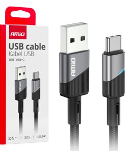 Cable USB a USB-C 3A 200cm FullLINK AMIO-03924