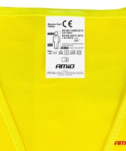 Chaqueta reflectante XXXL amarilla posee certificado AMIO-03935 10 Chaqueta reflectante XXXL amarilla posee certificado AMIO-03935