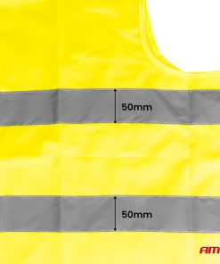 Chaqueta reflectante XXXL amarilla posee certificado AMIO-03935 13 Chaqueta reflectante XXXL amarilla posee certificado AMIO-03935