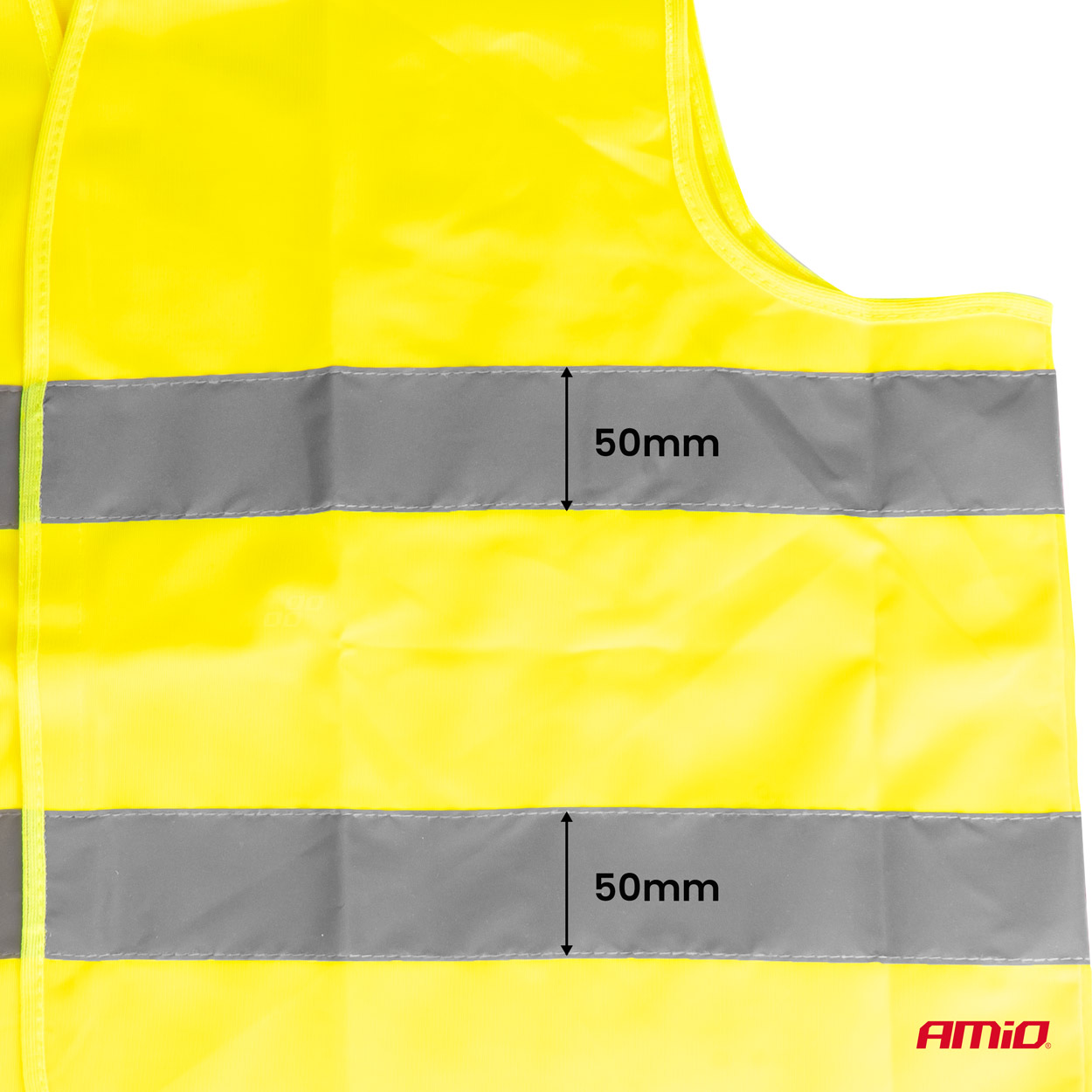 Chaqueta reflectante XXXL amarilla posee certificado AMIO-03935 5 Chaqueta reflectante XXXL amarilla posee certificado AMIO-03935
