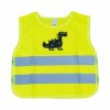 Chaleco de seguridad amarillo para ninos posee certificado DINOSAUR AMIO-03936 10 Chaleco de seguridad amarillo para ninos posee certificado DINOSAUR AMIO-03936