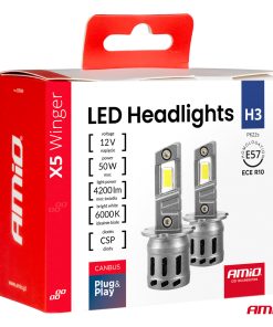 Kit LED X5-series WINGER H3 6000K max 30W AMIO-03944 9 Kit LED X5-series WINGER H3 6000K max 30W AMIO-03944