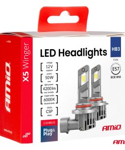 Kit LED X5-series WINGER H8 H9 H11 6000K max 50W AMIO-03947
