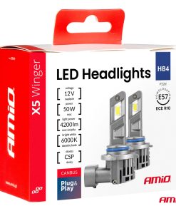 Kit LED X5-series WINGER HB4 6000K max 50W AMIO-03949 11 Kit LED X5-series WINGER HB4 6000K max 50W AMIO-03949