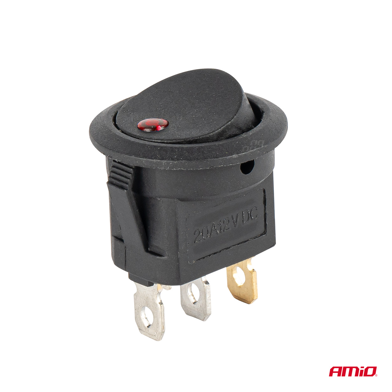 Interruptor Redondo Rojo AMIO-03961 4 Interruptor Redondo Rojo AMIO-03961