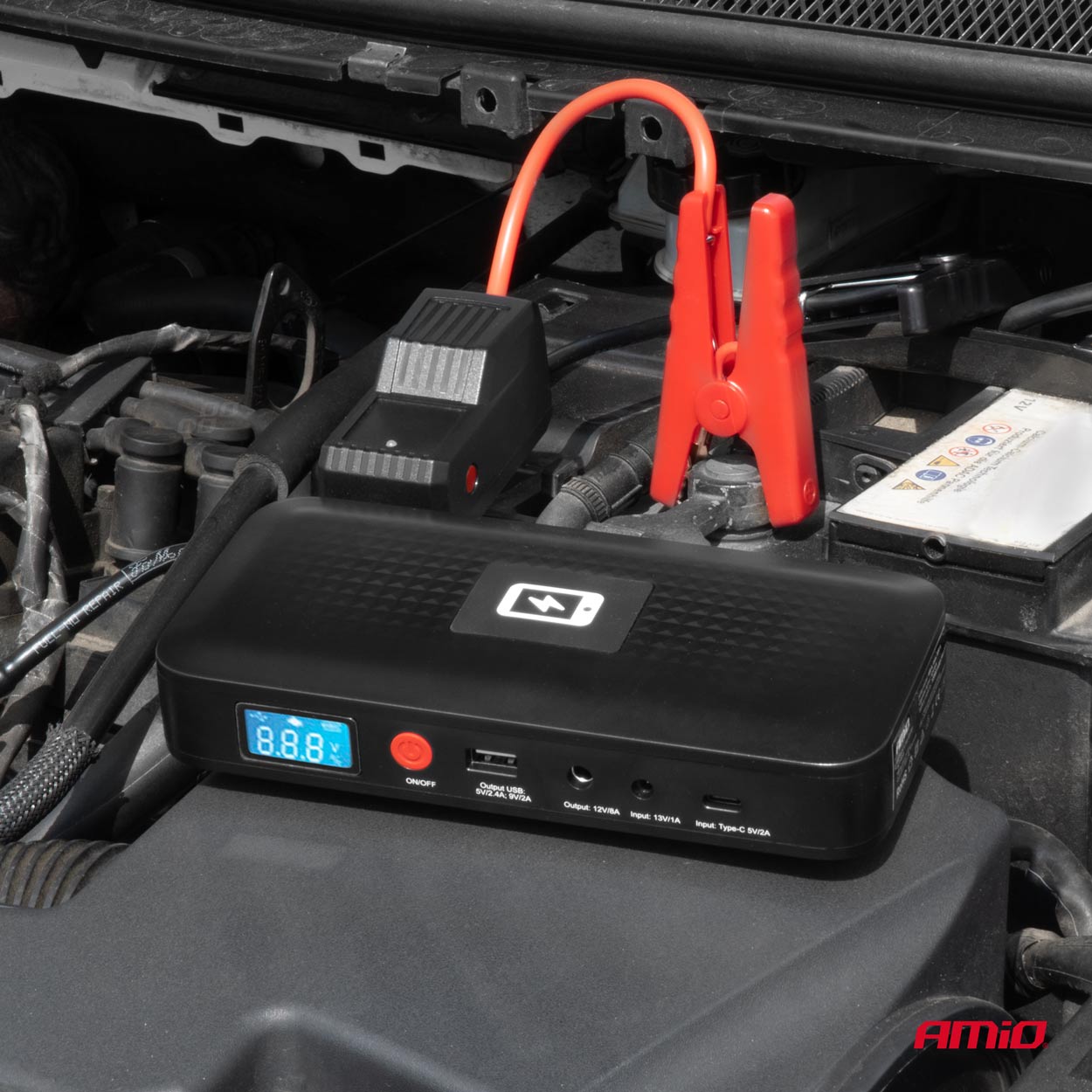 Arrancador de batería 12V 12Ah 800A AMIO-04055 8 Arrancador de batería 12V 12Ah 800A AMIO-04055