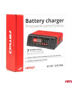 Cargador de batería  10A 6V 12V AMIO-04056
