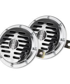 Bocina senal sonora cromada 125mm 12V AMIO-04074