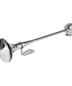 Bocina fanfarria senal cromada 620mm 12V 24V LowTone AMIO-04078