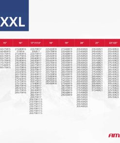 Cadenas de nieve textiles XXL EN16662-1 Önorm V5121 2 ud AMIO-04084 20 Cadenas de nieve textiles XXL EN16662-1 Önorm V5121 2 ud AMIO-04084