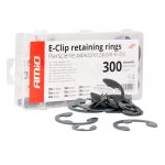 Juego de retención externa E-Clip 300 piezas AMIO-04124