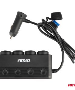 Toma de extensión cuádruple PD30W QC3.0 12/24V máx. 216W AMIO-04175 7 Toma de extensión cuádruple PD30W QC3.0 12/24V máx. 216W AMIO-04175