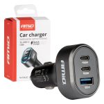 Cargador Rápido para Coche 3.0 PD65W PD20W AMIO-04177