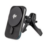 Cargador de USB coche inalámbrico magnético rápido Qi2 15W para salpicadero de ventilación AMIO-04180