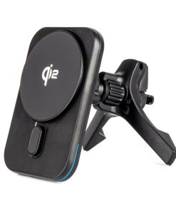 Cargador de USB coche inalámbrico magnético rápido Qi2 15W para salpicadero de ventilación AMIO-04180