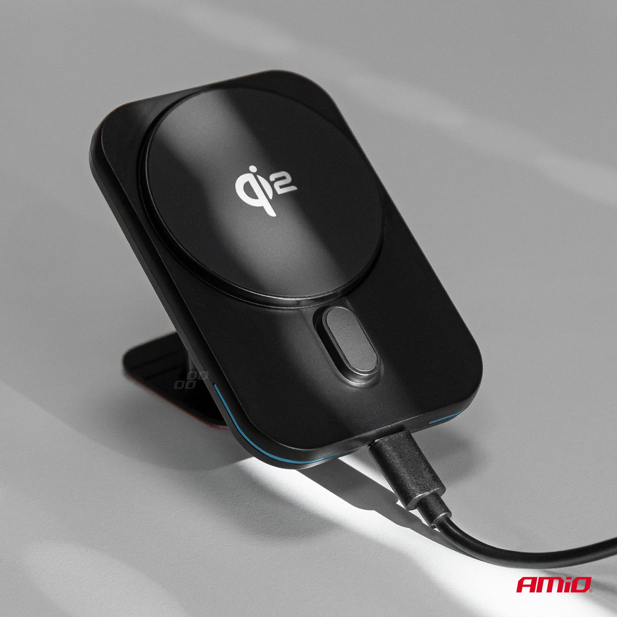 Cargador de USB coche inalámbrico magnético rápido Qi2 15W para salpicadero de ventilación AMIO-04180 13 Cargador de USB coche inalámbrico magnético rápido Qi2 15W para salpicadero de ventilación AMIO-04180