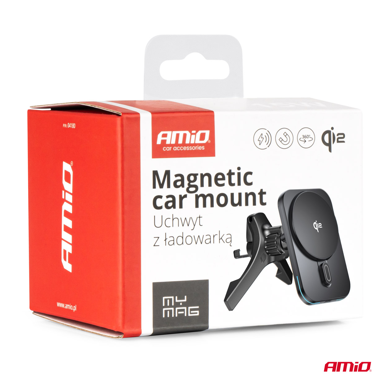 Cargador de USB coche inalámbrico magnético rápido Qi2 15W para salpicadero de ventilación AMIO-04180 17 Cargador de USB coche inalámbrico magnético rápido Qi2 15W para salpicadero de ventilación AMIO-04180