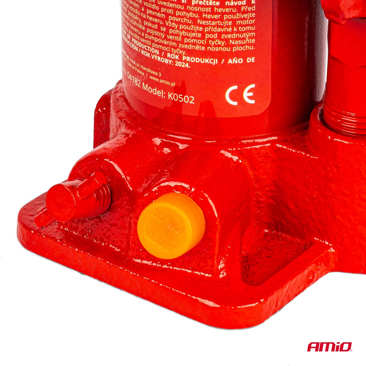 Gato hidraulico de botella 2T caja PVC AMIO-04182 4 Gato hidraulico de botella 2T caja PVC AMIO-04182