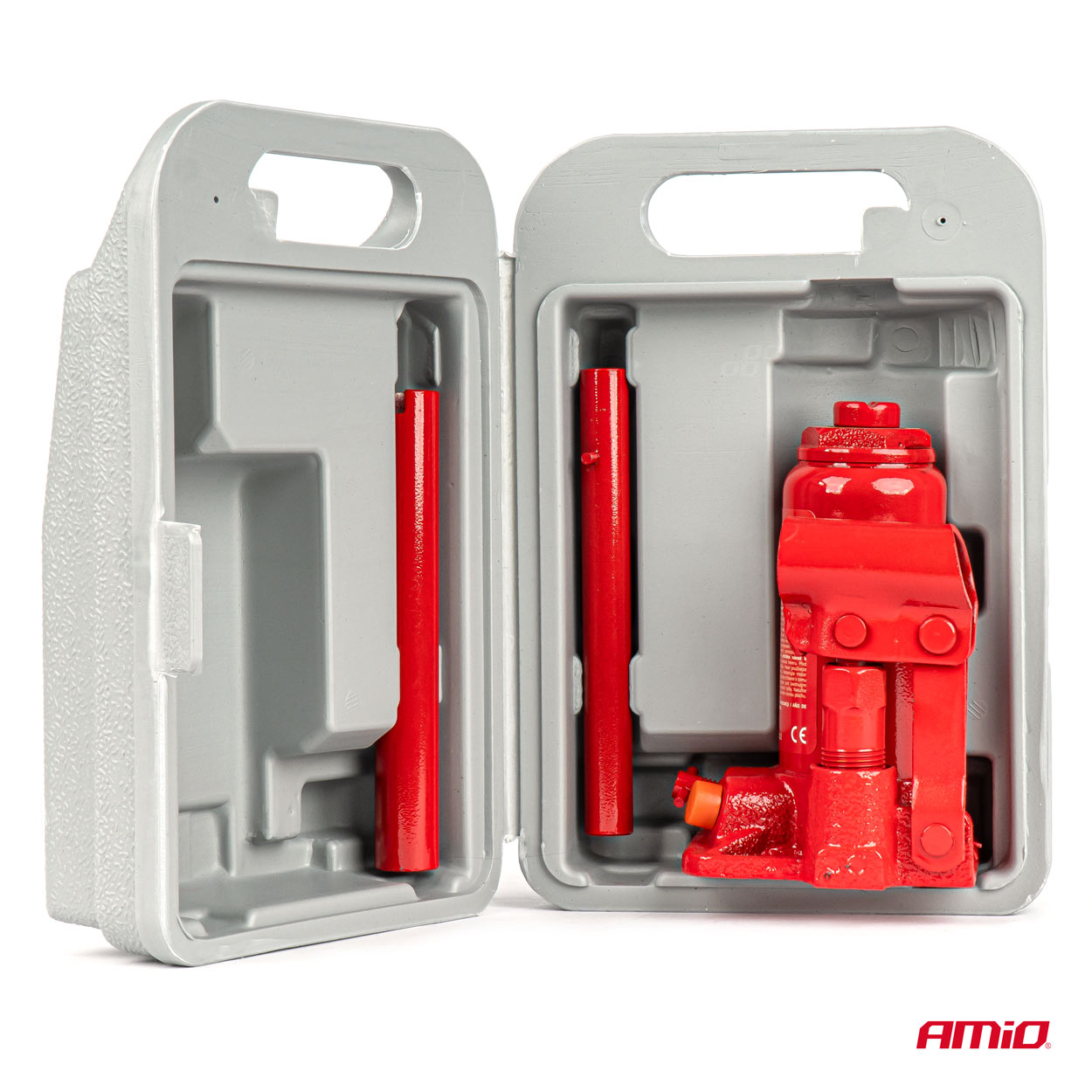Gato hidraulico de botella 2T caja PVC AMIO-04182 6 Gato hidraulico de botella 2T caja PVC AMIO-04182