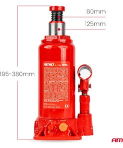 Gato hidraulico de botella 5T caja PVC AMIO-04183