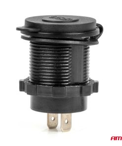 Cargador de teléfono resistente al agua con retroiluminación LED AZUL 2xUSB QC3.0 12/24V AMIO-04218