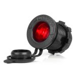 Enchufe impermeable para encendedor de cigarrillos de coche con retroiluminación LED ROJA 12/24V AMIO-04219