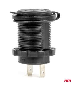 Enchufe impermeable para encendedor de cigarrillos de coche con retroiluminación LED ROJA 12/24V AMIO-04219