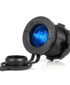 Enchufe impermeable para encendedor de cigarrillos de coche con retroiluminación LED ROJA 12/24V AMIO-04220