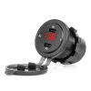 Cargador de teléfono impermeable con interruptor Indicador LED ROJO Voltímetro digital USB + USB C QC3.0 12/24V AMIO-042 11 Cargador de teléfono impermeable con interruptor Indicador LED ROJO Voltímetro digital USB + USB C QC3.0 12/24V AMIO-042